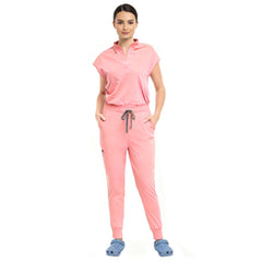 Vicogard Pink surgical scrub set, safe no-pocket design for pediatric surgery