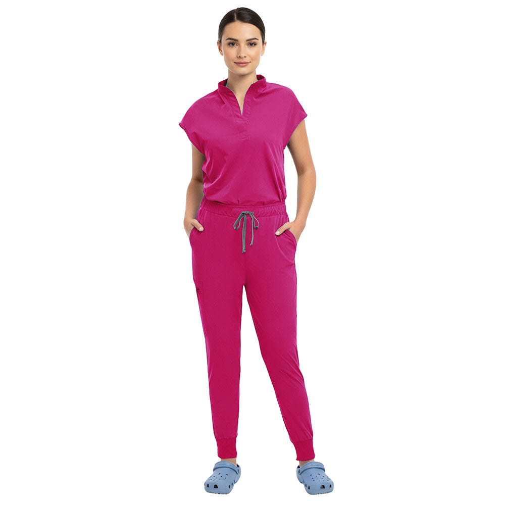 Vicogard Rose Pink vibrant surgical scrubs, ideal for breast cancer awareness teams