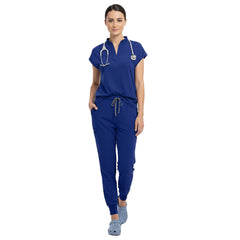 Surgeon wearing Royal Blue sterile-safe scrubs in a professional medical setting