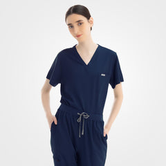 Vicogard® Classic Institutional Jogger Scrub Set | Navy Blue Medical Uniform