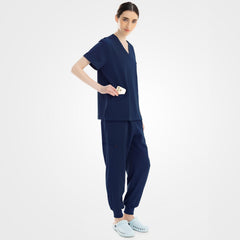 Vicogard® Classic Institutional Jogger Scrub Set | Navy Blue Medical Uniform