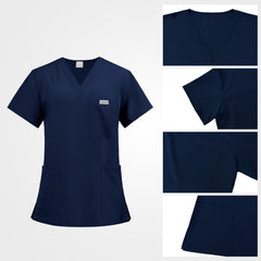 Vicogard® Classic Institutional Jogger Scrub Set | Navy Blue Medical Uniform