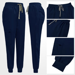 Vicogard® Classic Institutional Jogger Scrub Set | Navy Blue Medical Uniform
