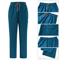 Functional drawstring and elastic waistband on the Caribbean Blue Pro pants