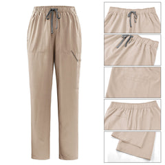 Detail of the comfortable elastic waistband on the Sand Pro scrub pants