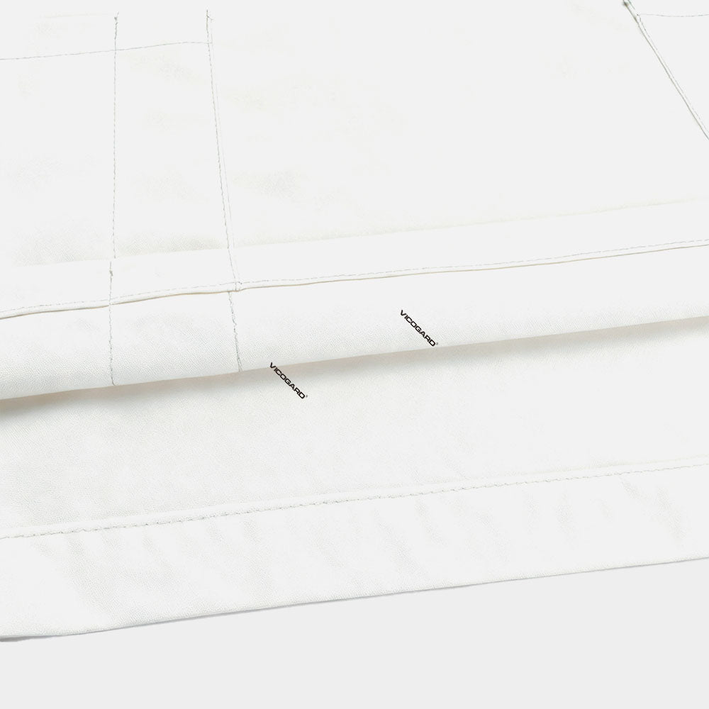 Close-up of White UltraSOFT fabric, stain-resistant and durable polyester blend