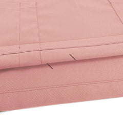 Close-up of Pink UltraSOFT fabric, wrinkle-resistant 94% polyester blend