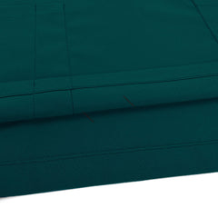 Close-up of Hunter Green UltraSOFT fabric, durable 94% polyester blend for surgery